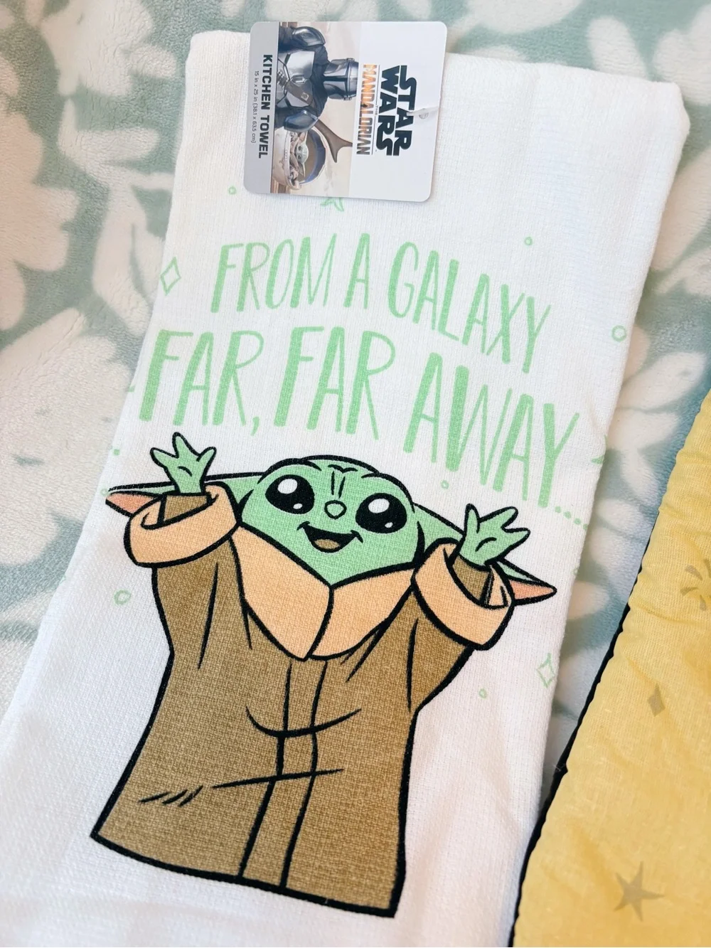 Star Wars The Mandalorian Baby Yoda Kitchen Towel & Oven Mitt Set 🛸✨
